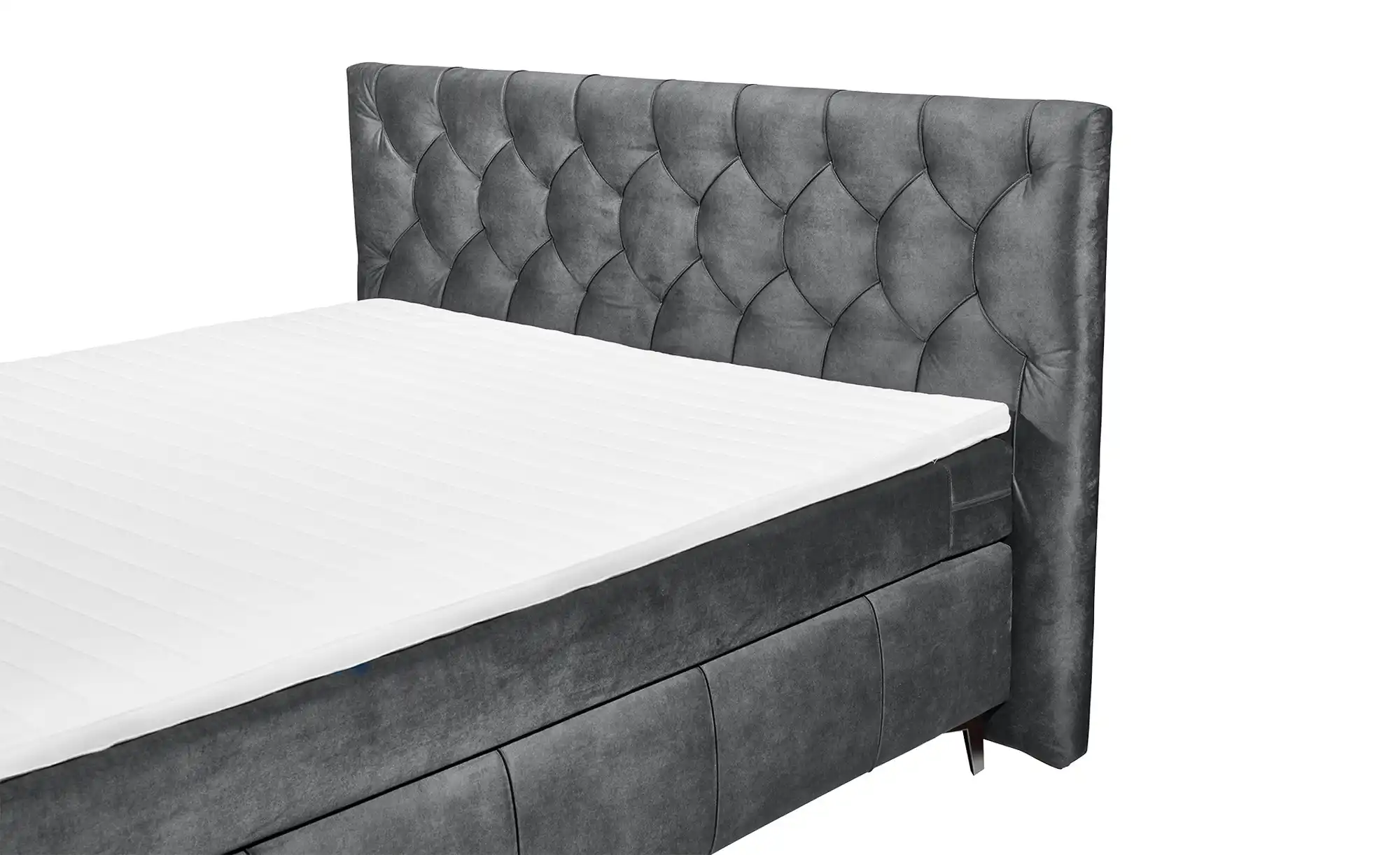 Boxspring Halston – Anthracite | Includes Base and Topper