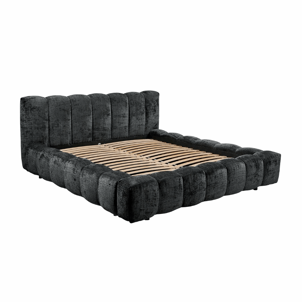 Boxspring Bexter - Black | Includes Slatted Base & Matress