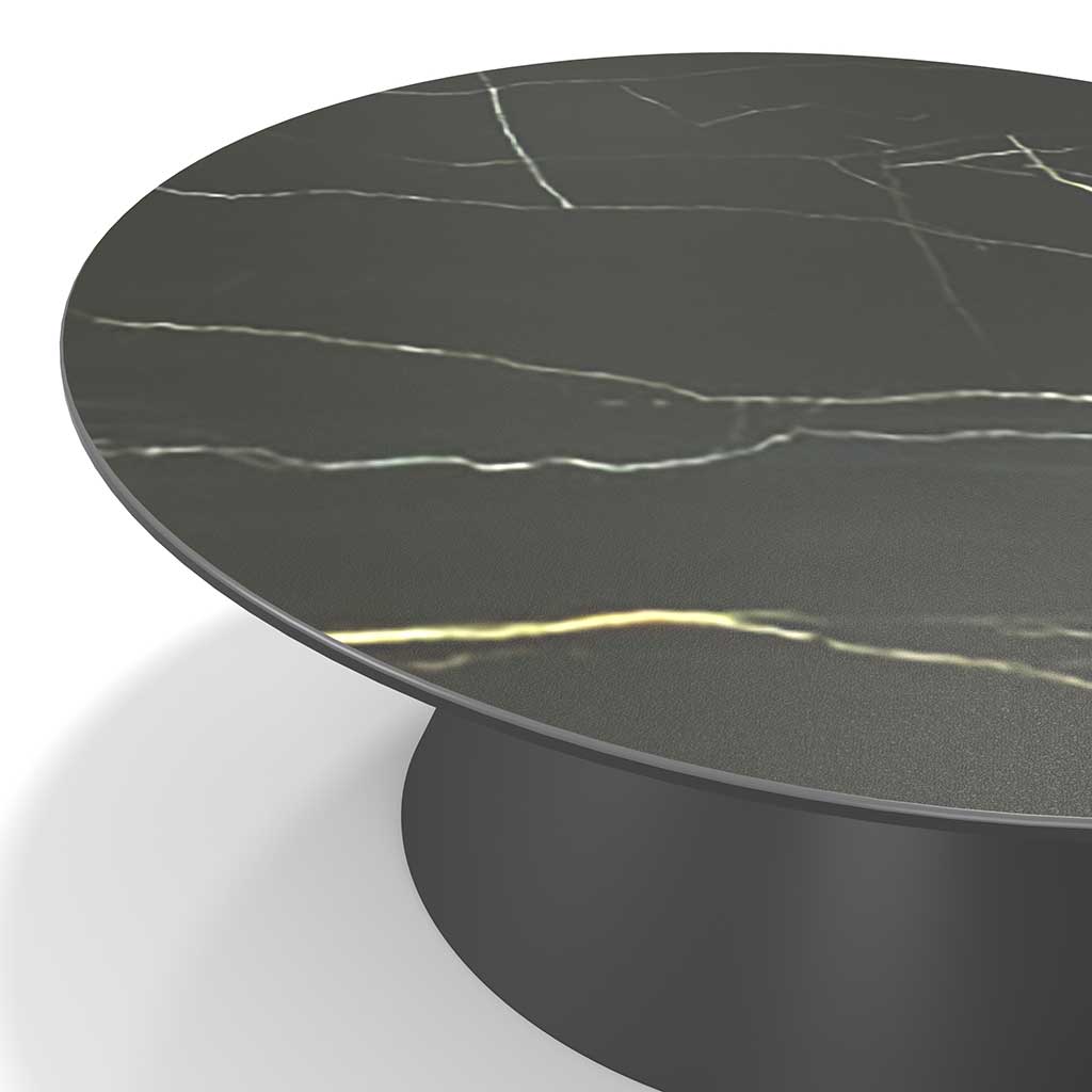 Coffee Table Iwaki – Ceramic Grey Ø90cm