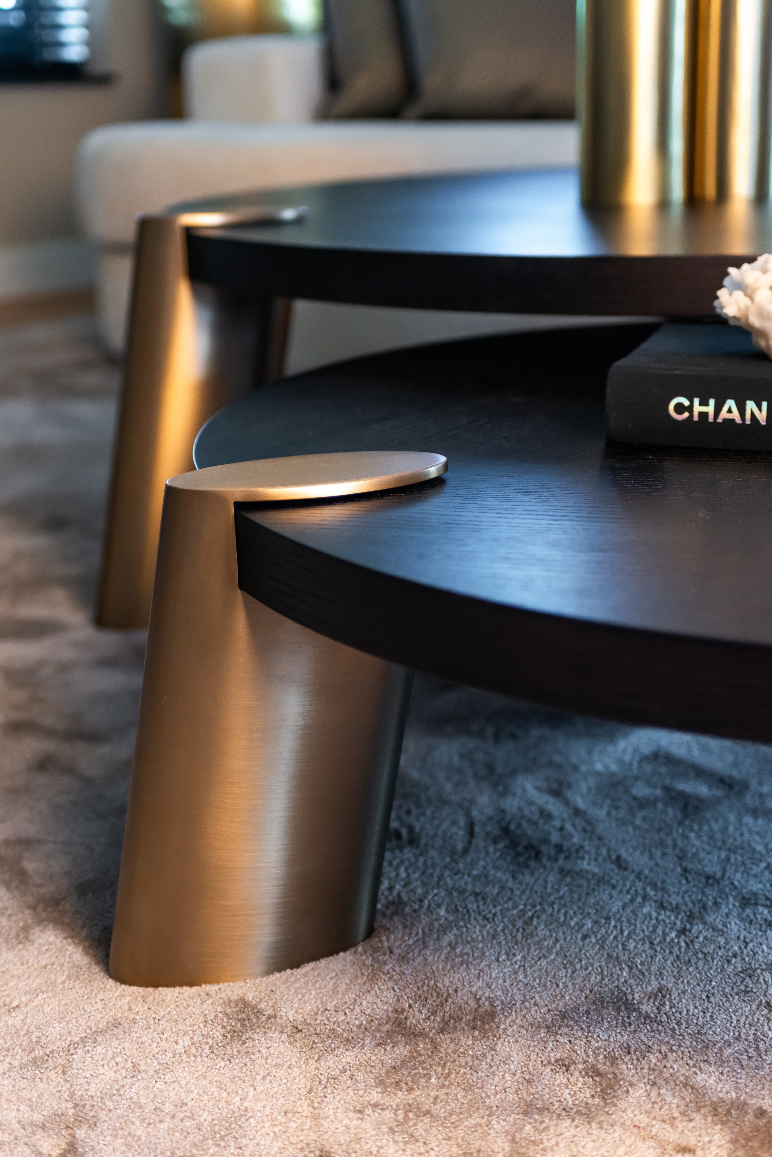 Coffee table Alexander Jones charcoal (Brody) (Set of 2)