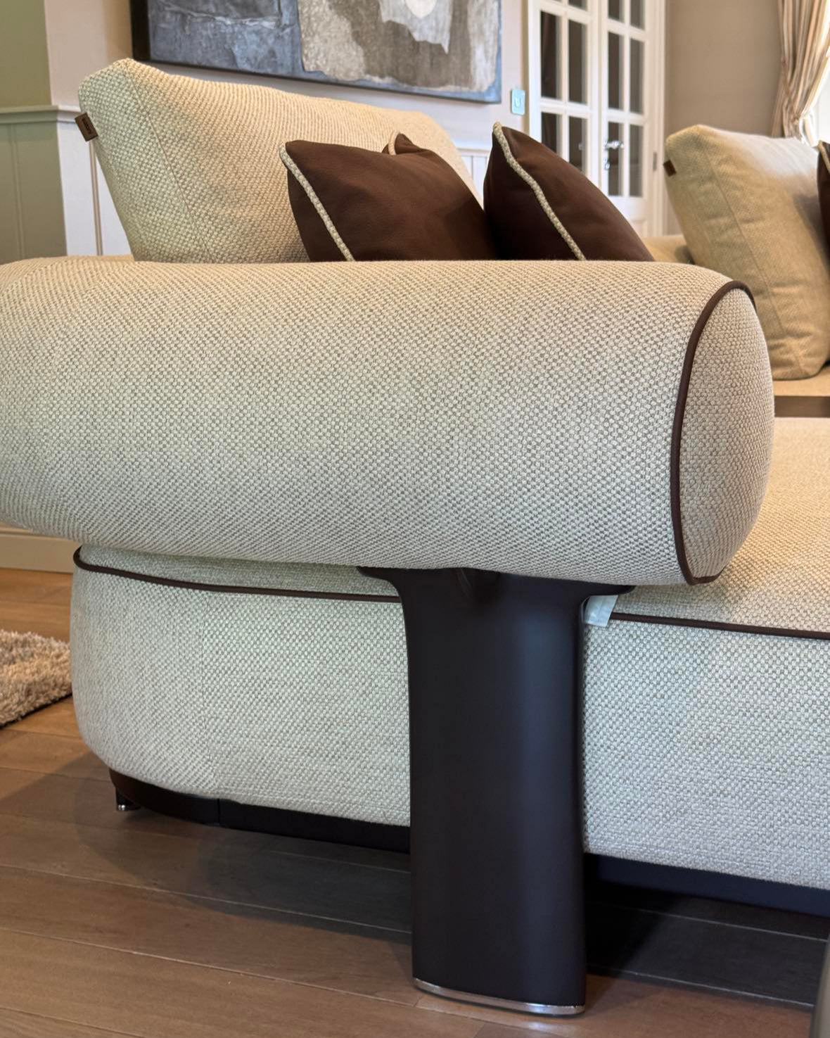 Sofa Kyoto - Light Gray/Beige 397x141cm