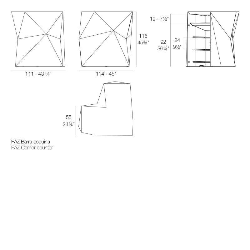 Faz Bar Table - Corner