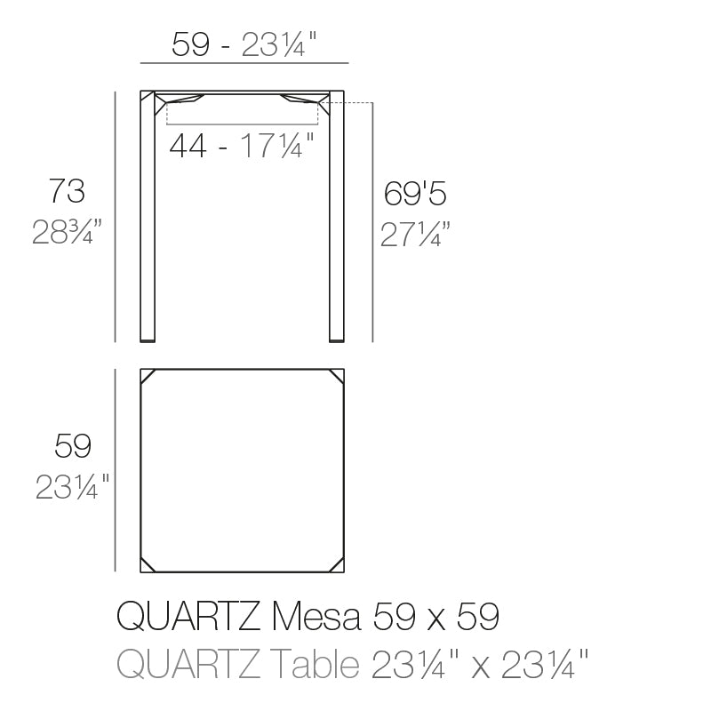 Quartz Dining Table 59X59