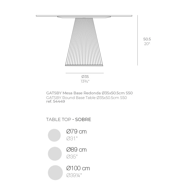 Gatsby Base Ø35X50Cm S50