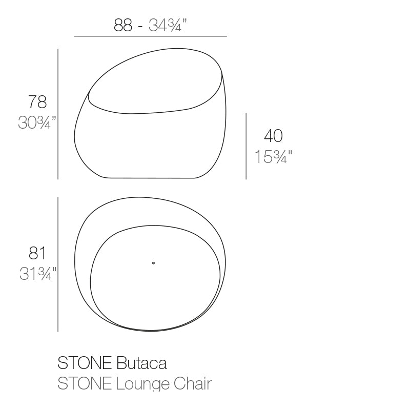 Stone Lounge Chair
