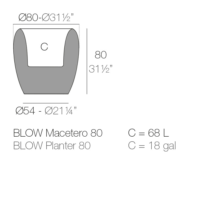 Blow Planter 80X80X80
