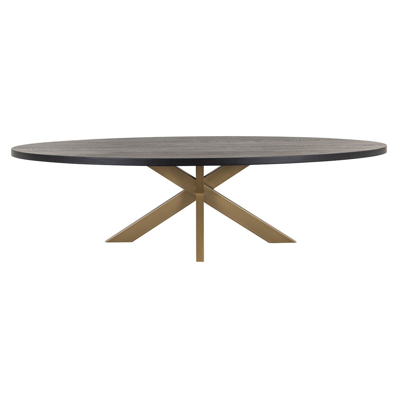 Dining table Watson black 235 incl. spider leg gold (Black)