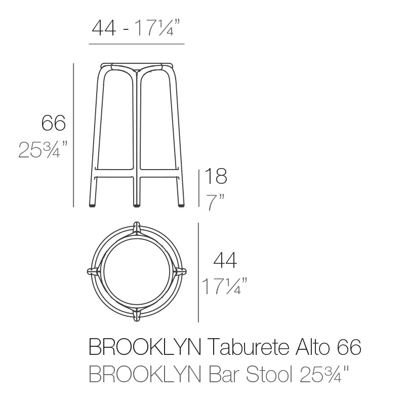 Brooklyn Counter Stool Ø45X66