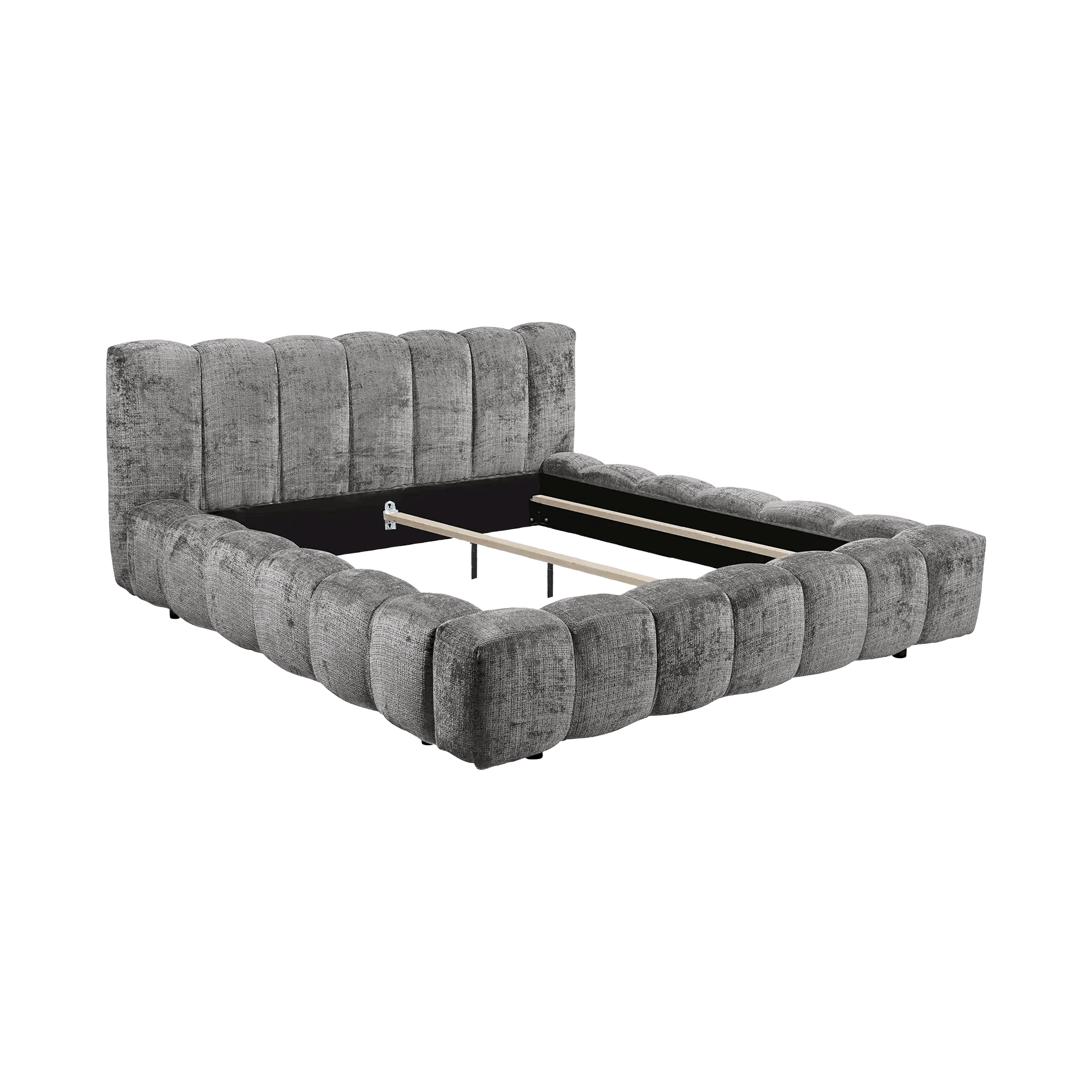 Boxspring Bexter - Gray | Includes Slatted Base & Matress