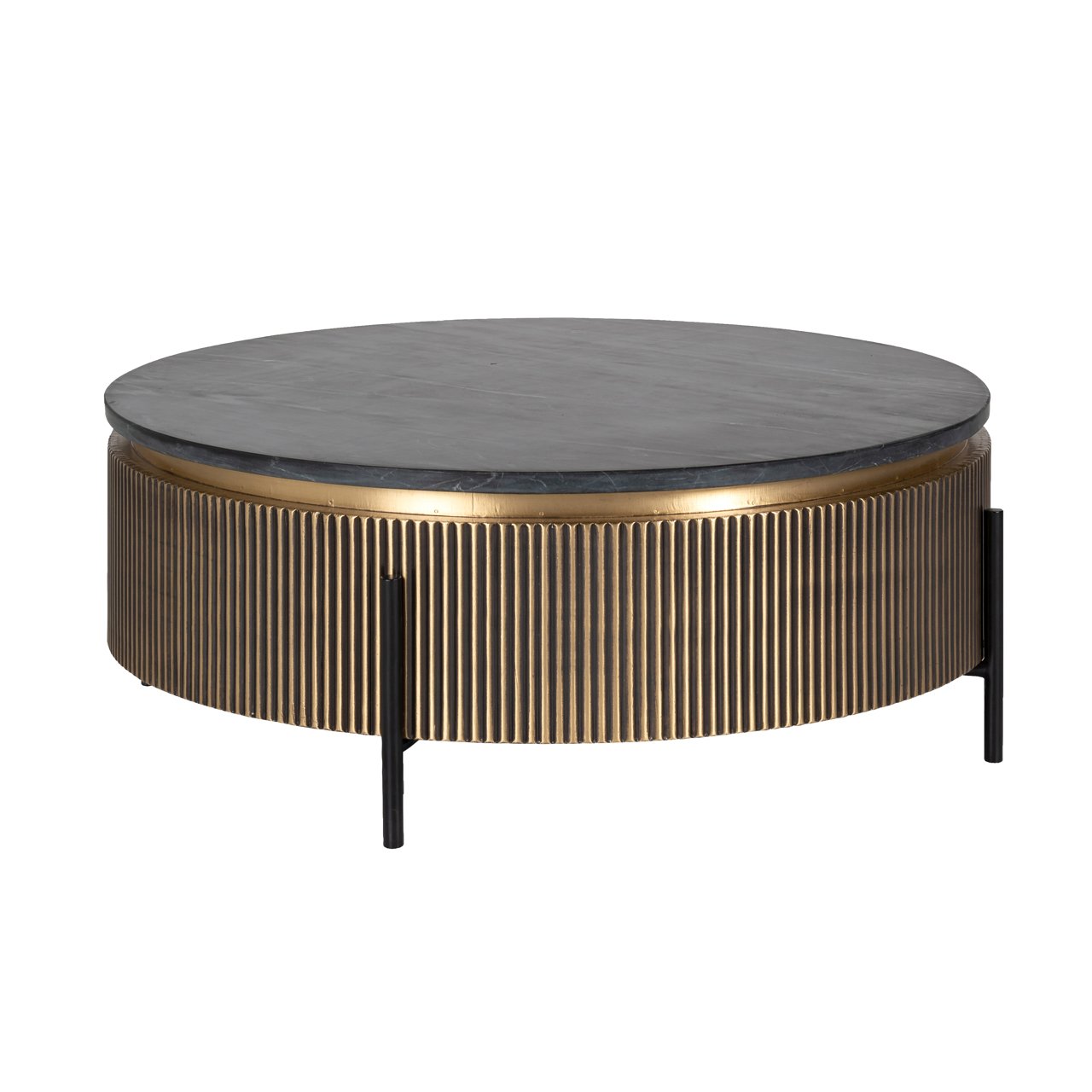 Coffee table Ironville gold 90Ø