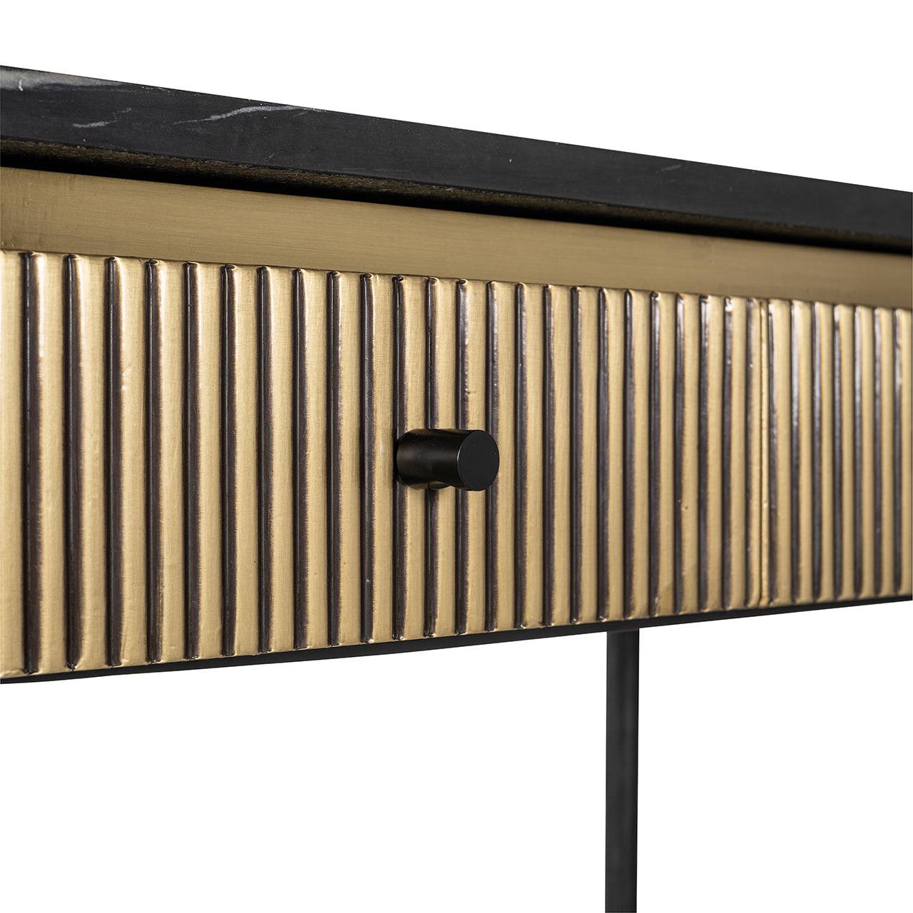 Console Ironville 2-drawers (Gold)