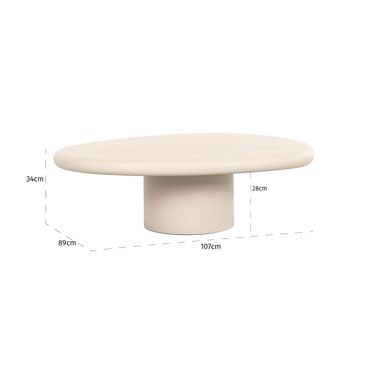 Coffee table Clayton (Beige)