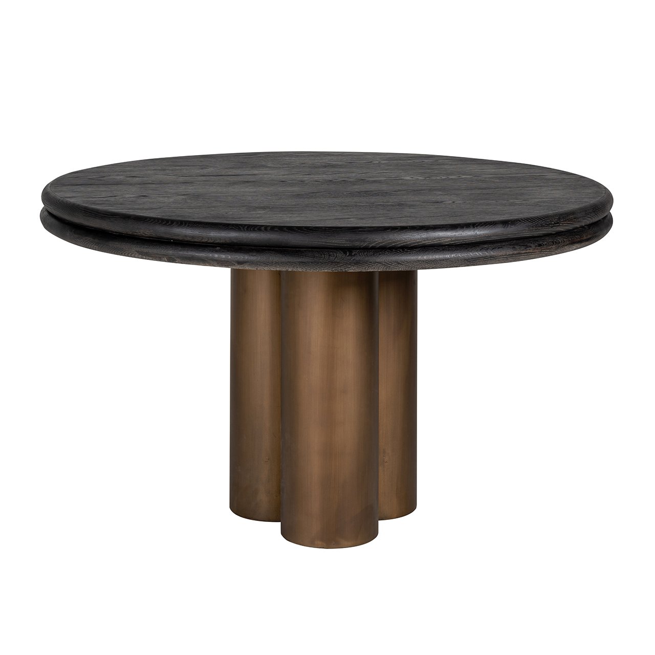 Dining table Macaron 130Ø (Black rustic)