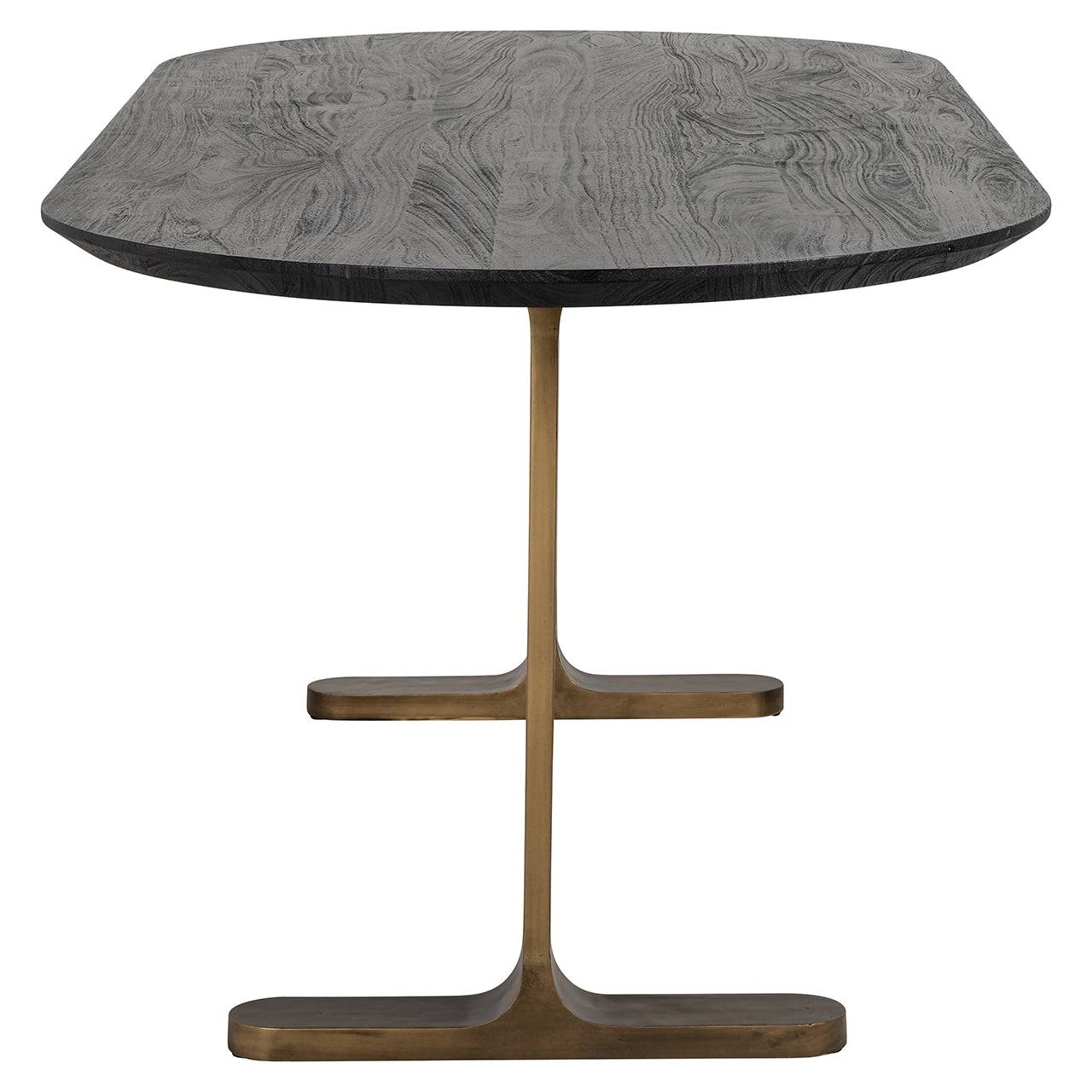 Dining table Revelin 200 (Black/gold)