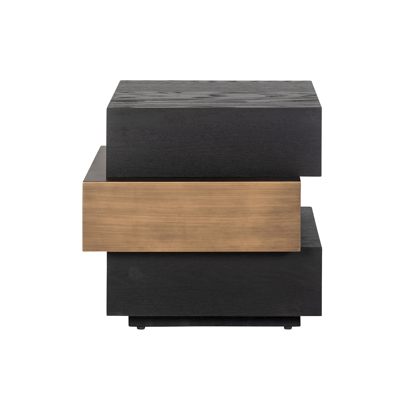 End table Cambon layered (Dark coffee)