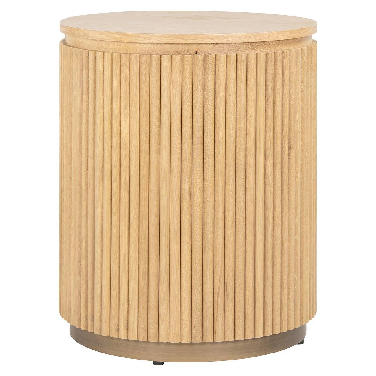 End table Belfort 50Ø (Natural oak)