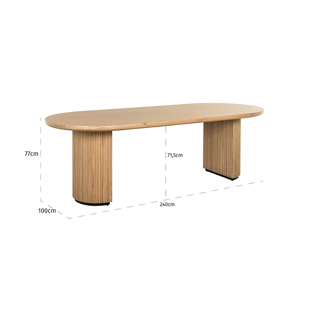 Dining table Belfort 240 (Natural oak)