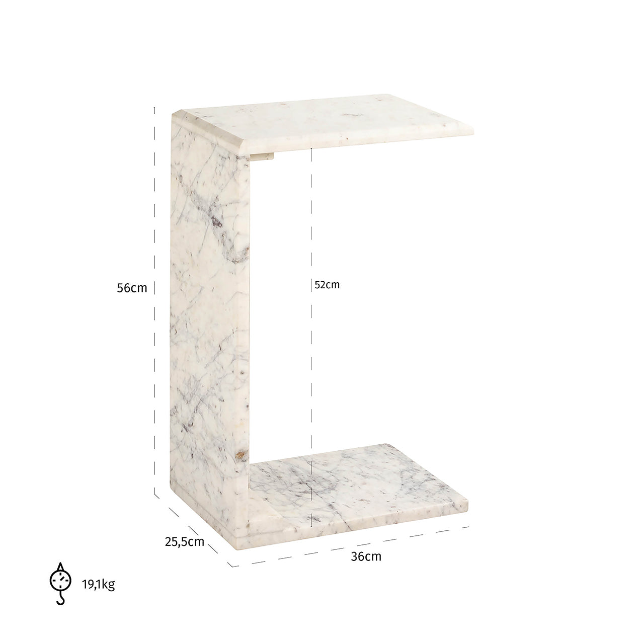 End table Tovek (Grey)