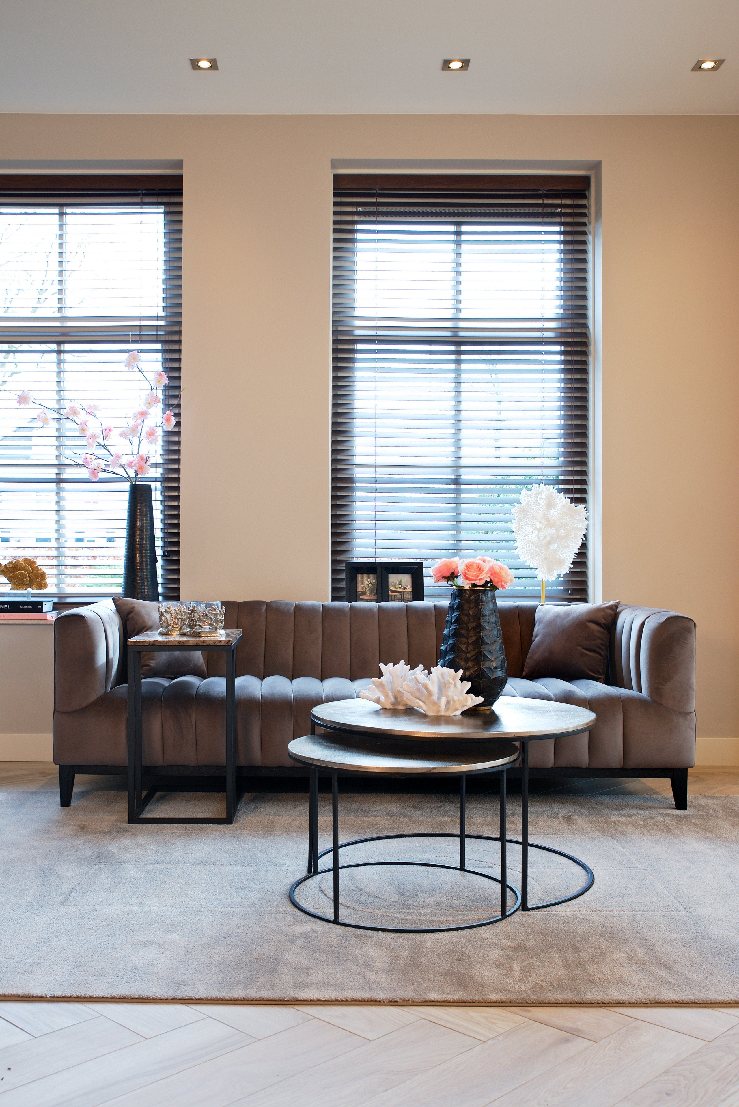 Coffee table Asher champagne gold (Set of 2)