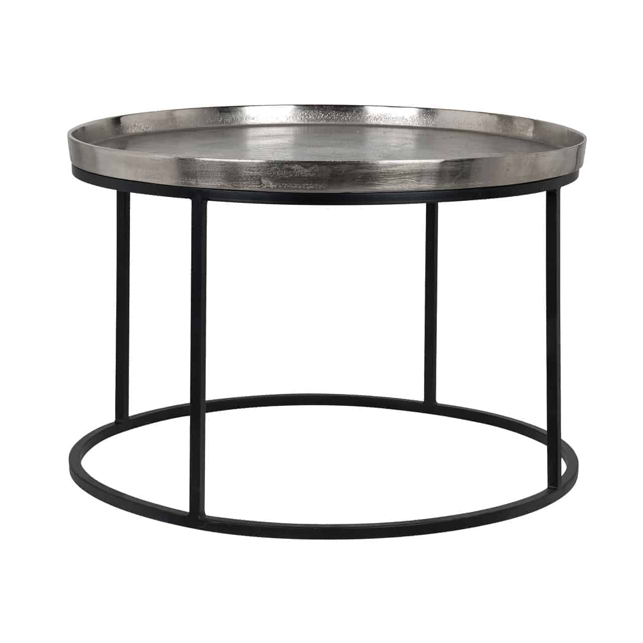 Coffee table Lyam 70Ø (Silver)