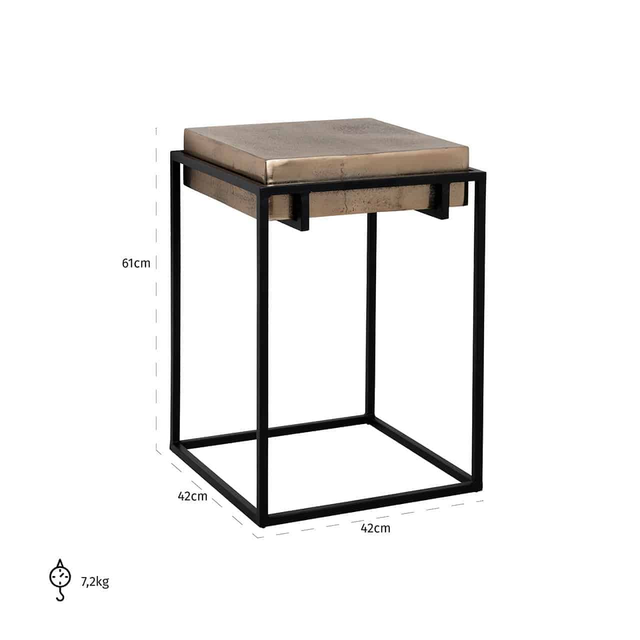 End table Calloway (Champagne gold)