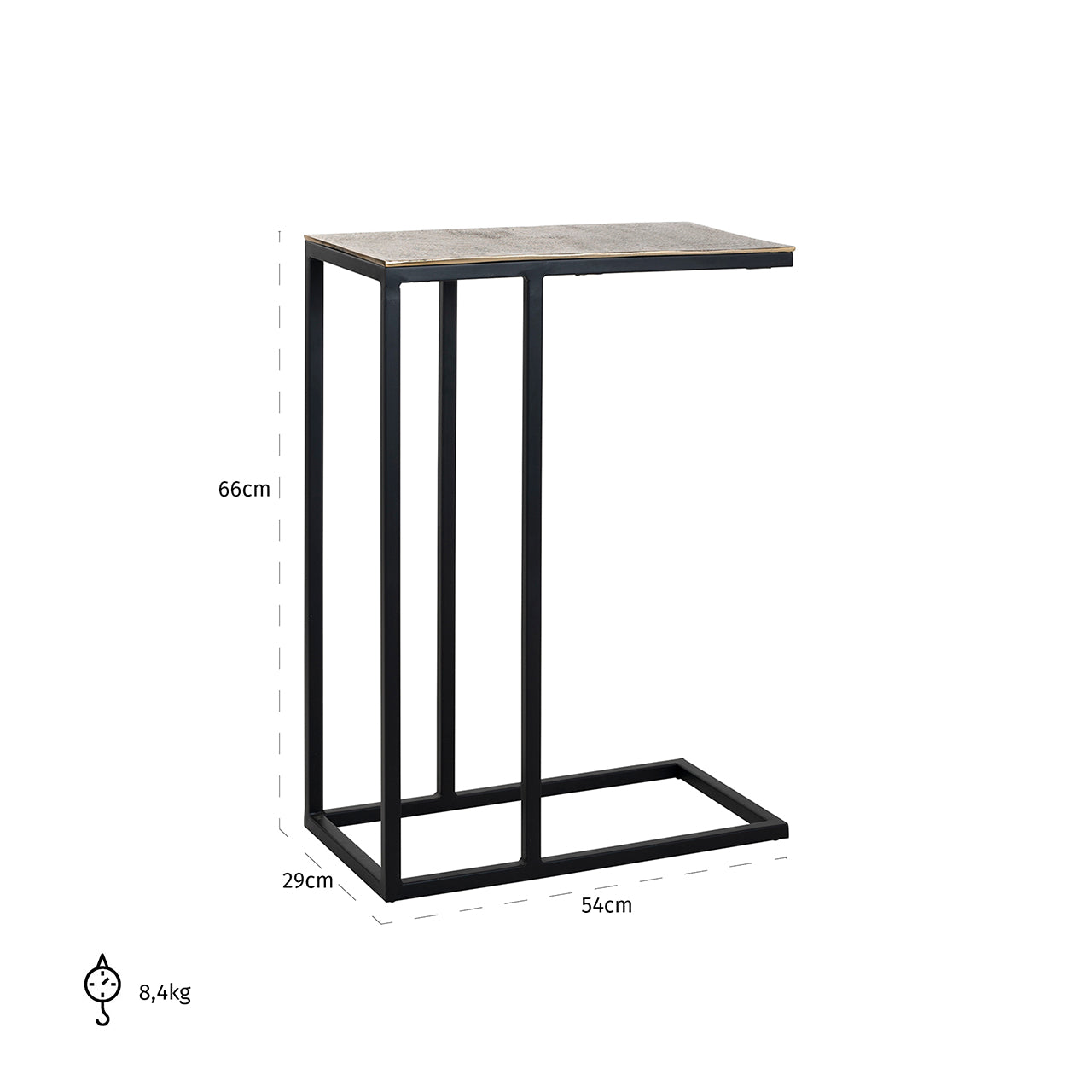 Side Table Calloway (Champagne gold)