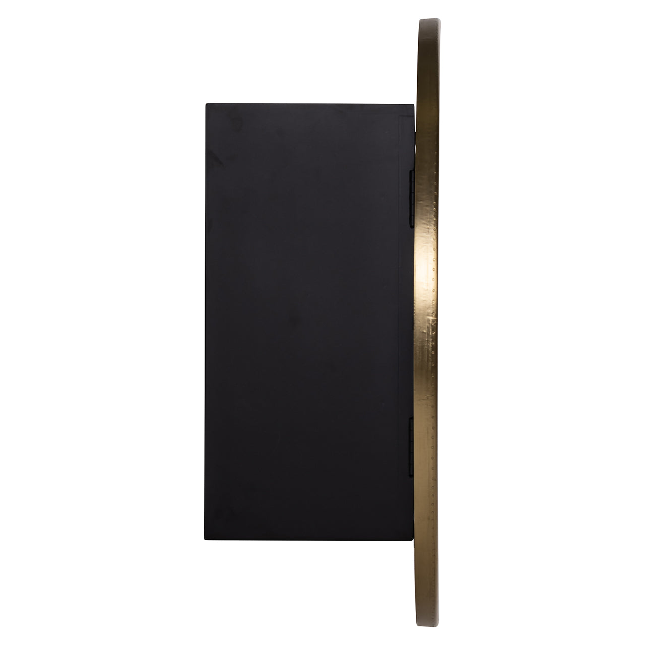 Wall cabinet Bowie 2-doors (Black/gold)
