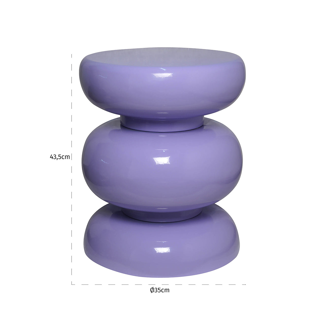 End table Jari purple