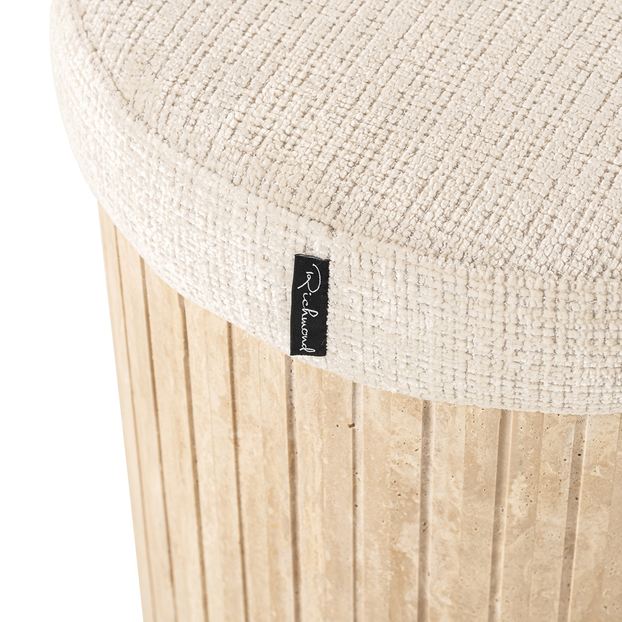 Bench Gallice natural beige travertine (Beige)