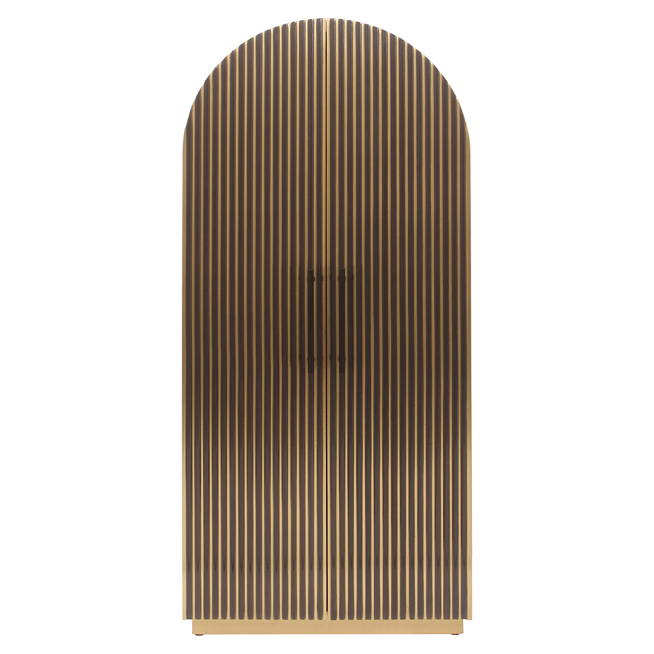 Cabinet Les Arcs 2-doors (Brushed Gold)