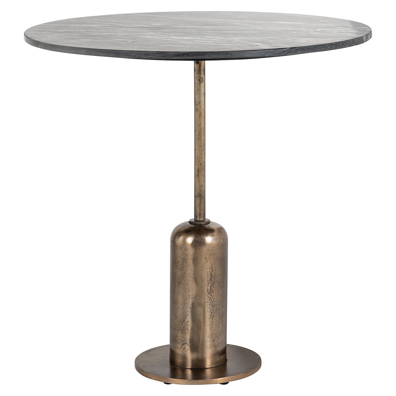Bistro table Logan 75Ø (Black/gold)
