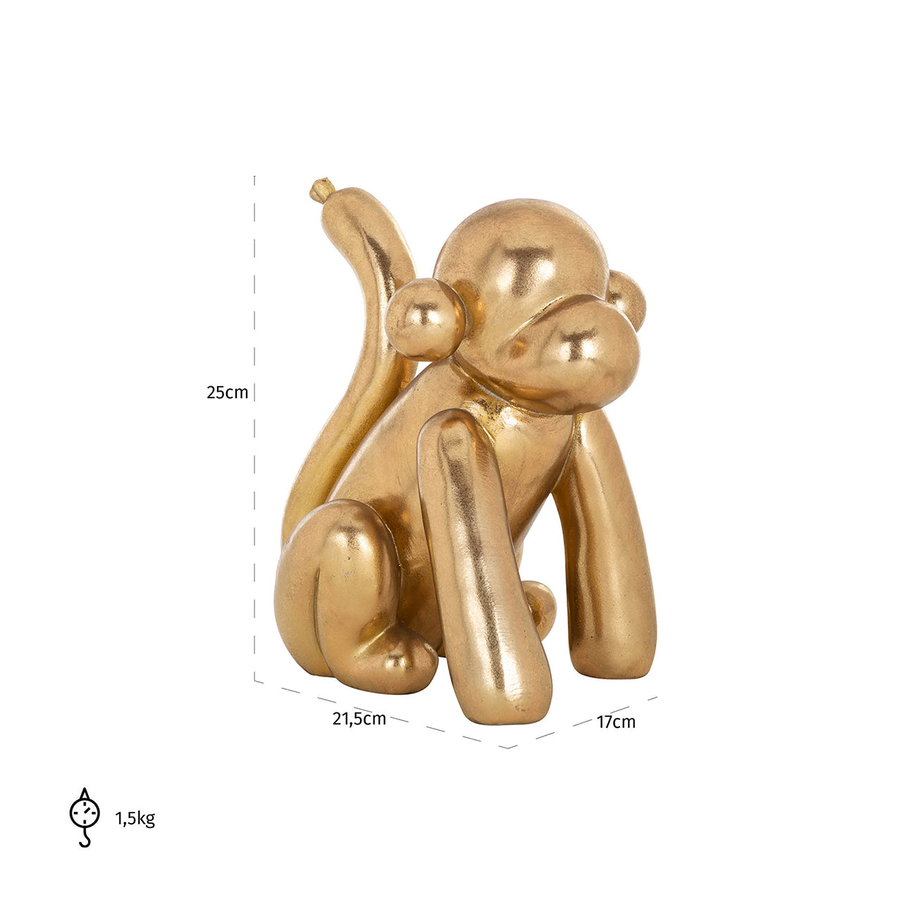 Decorative object Monkey (Gold)