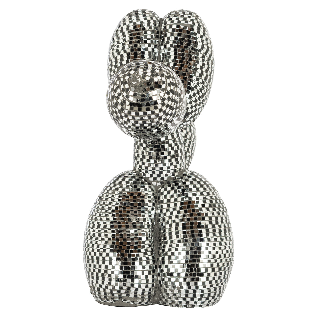 Decorative object Dog mirror medium (Black)