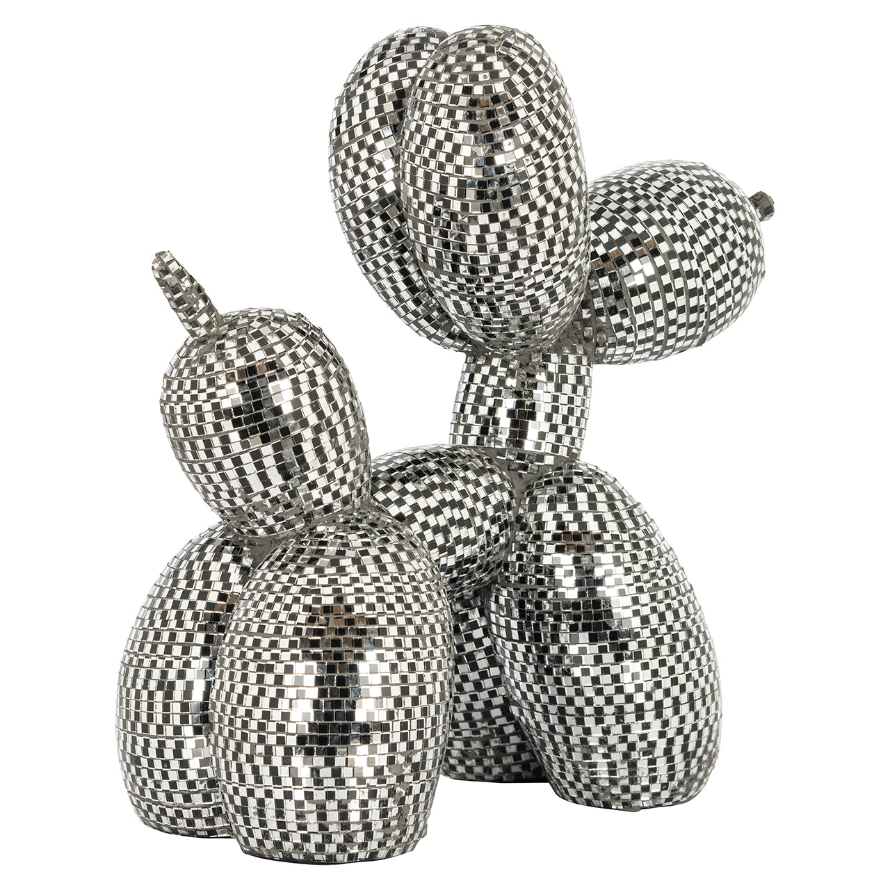 Decorative object Dog mirror medium (Black)