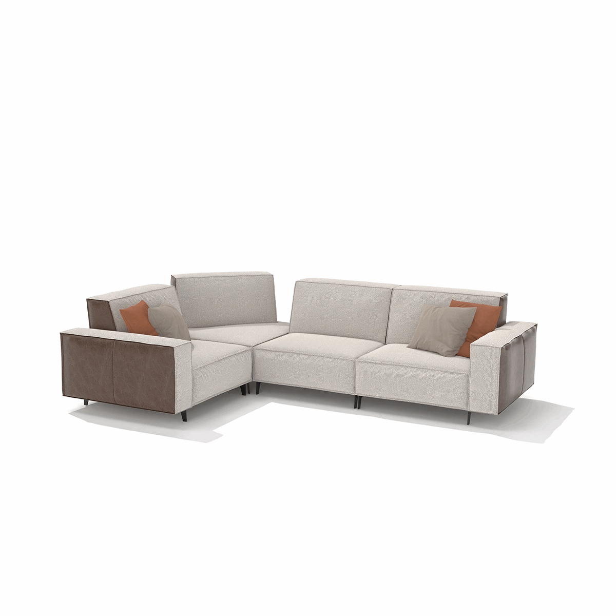 Sofa Cavalier - Light Beige 291x208x100cm - Lounge Right