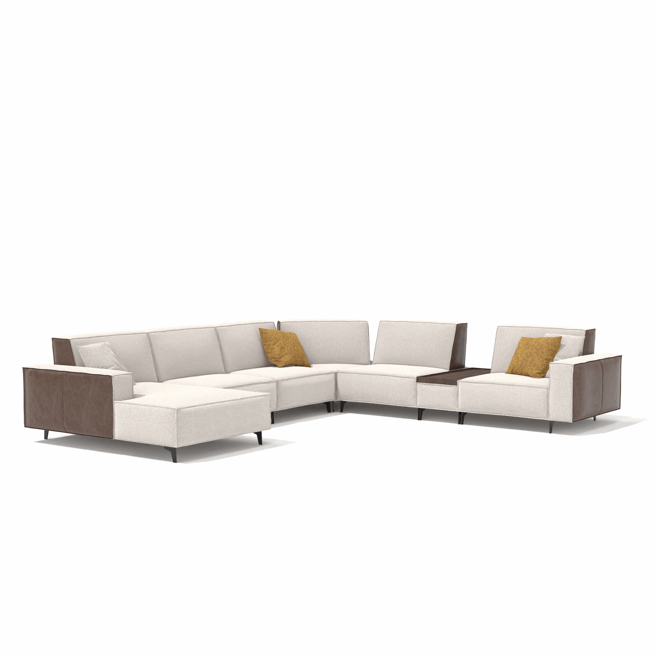 Sofa Cavalier - Light Beige 374x336x160cm