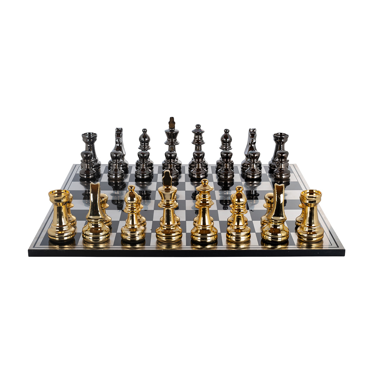 Chessboard Saray (Black/gold)