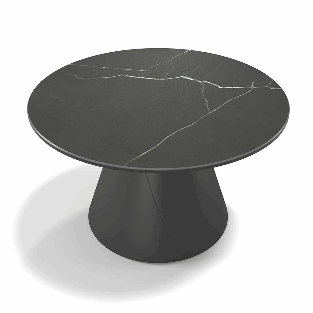 Coffee Table Iwaki – Ceramic Grey Ø58 cm