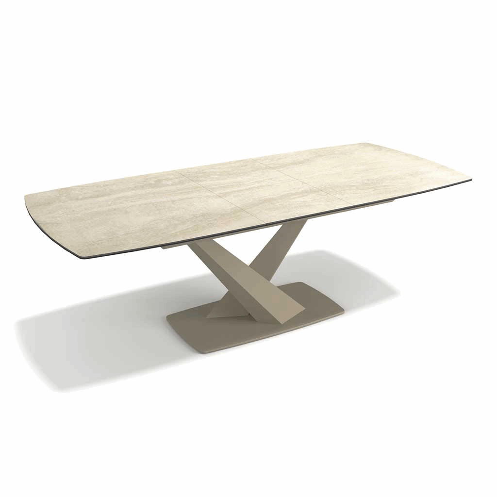 Dining Table Triumph - Ceramic Travertine 180cm | Extendable 230cm