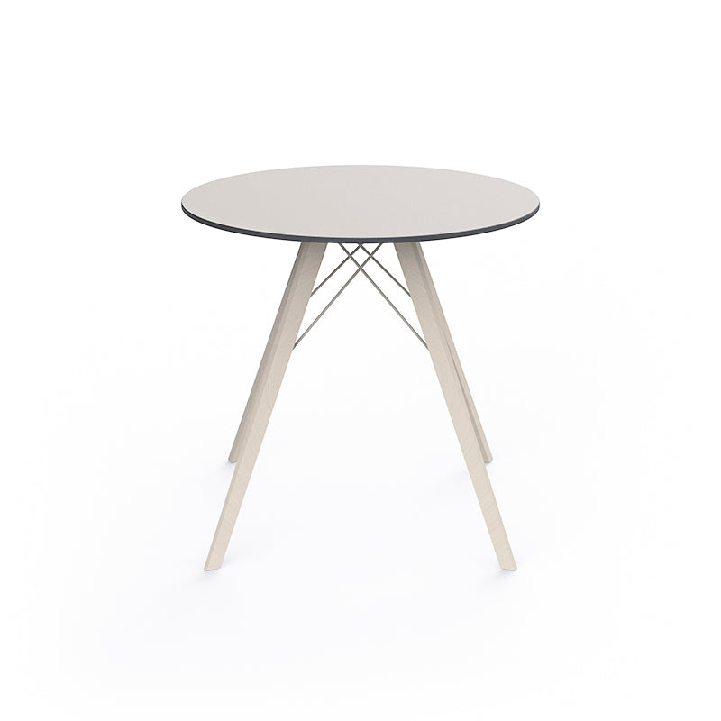 Faz - Wood Dining Table Ø80X74 Cm