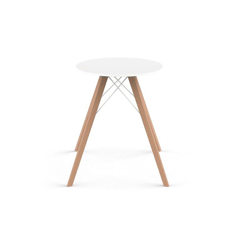 Faz - Wood Dining Table Ø60X74 Cm