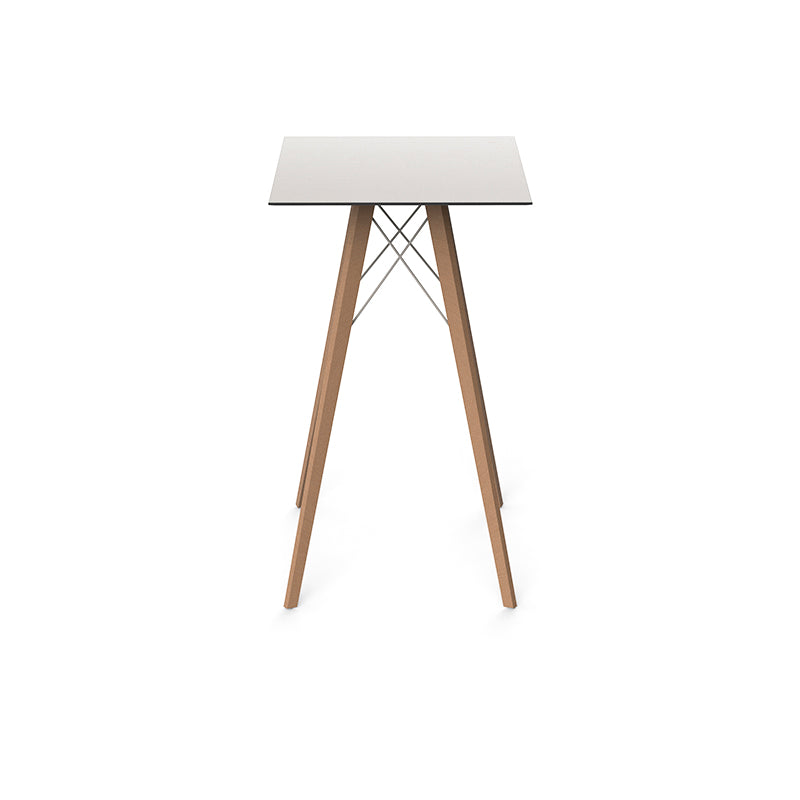 Faz - Wood High Table 60X60X105 Cm