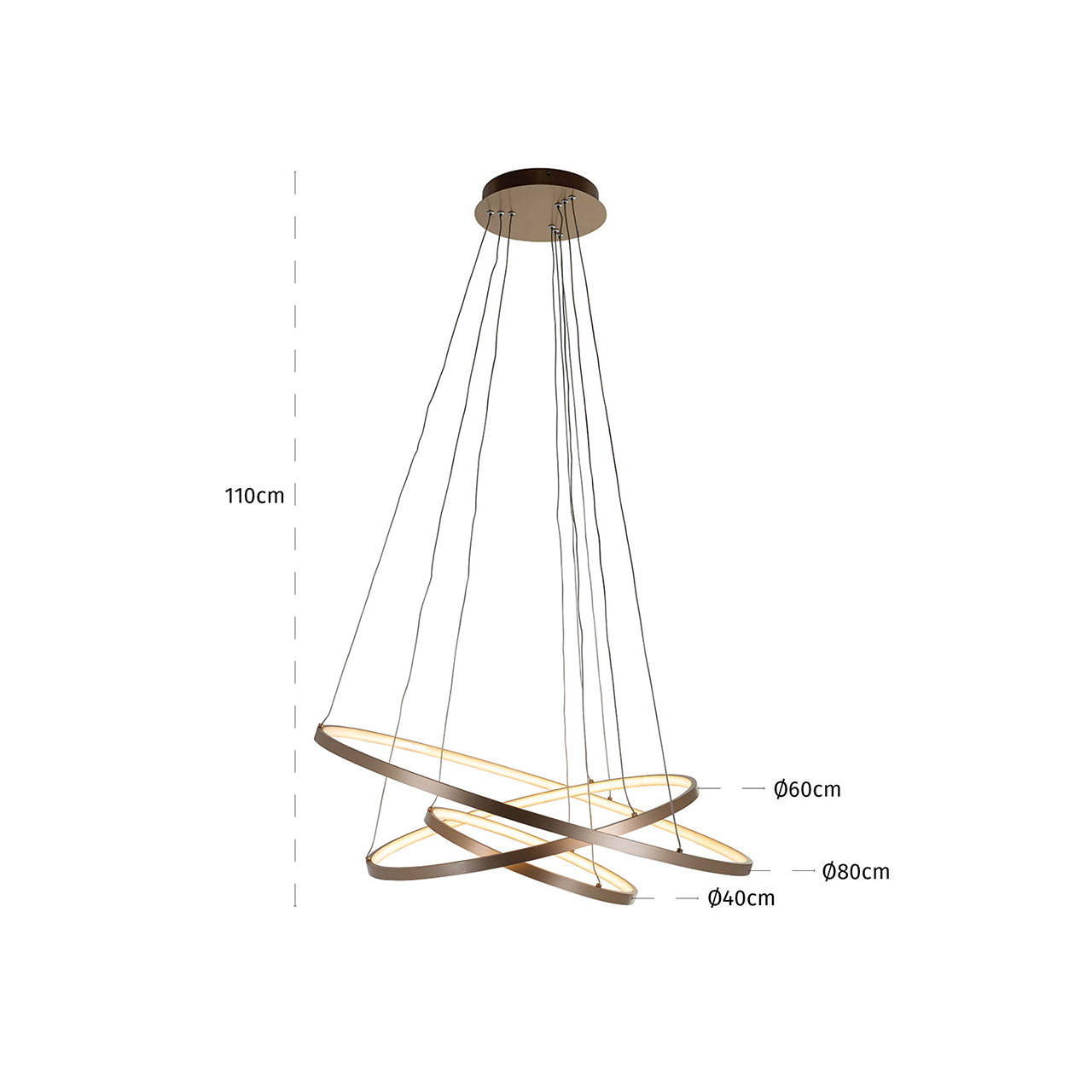Chandelier Amira gold (Gold)