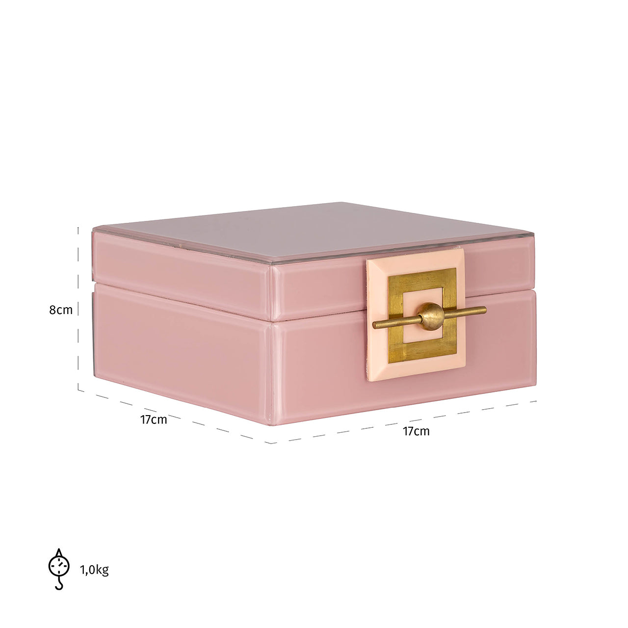 Storage box Bodine pink small