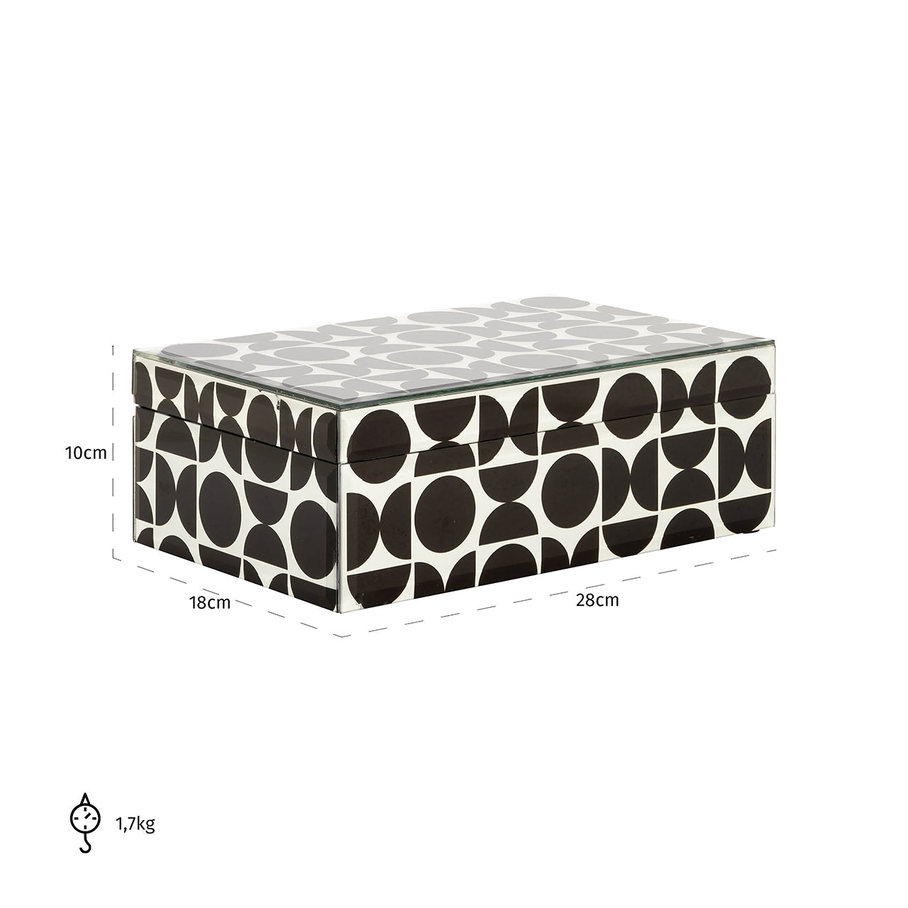 Storage Box Vivian big (Black)