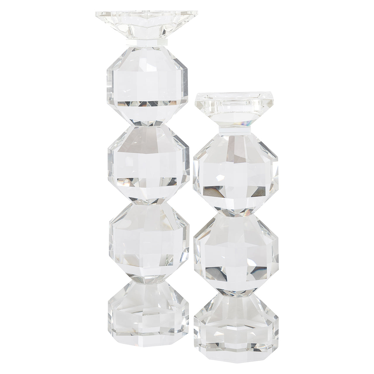 Candle holder Safia big (Clear transparent)