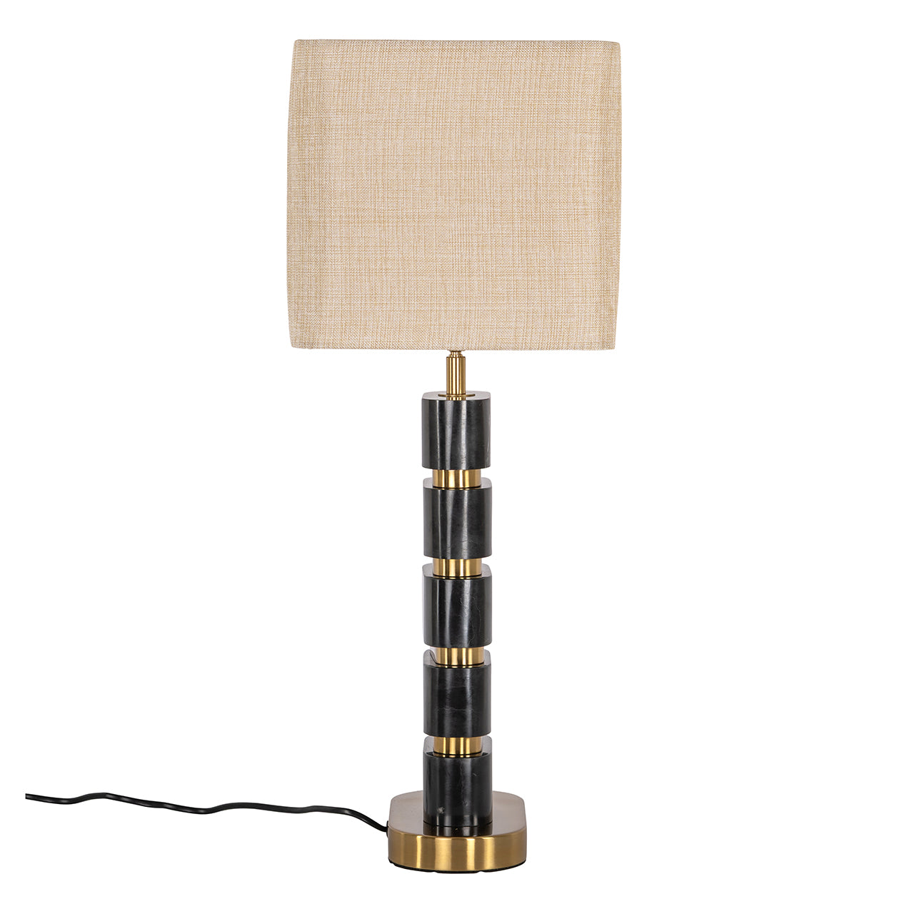 Table lamp Levina incl. lampshade (Black/gold)