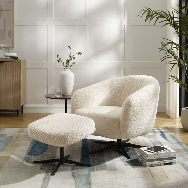 Lounge Chair Shepherd – Glore Ecru