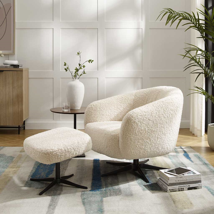 Lounge Chair Shepherd – Glore Ecru