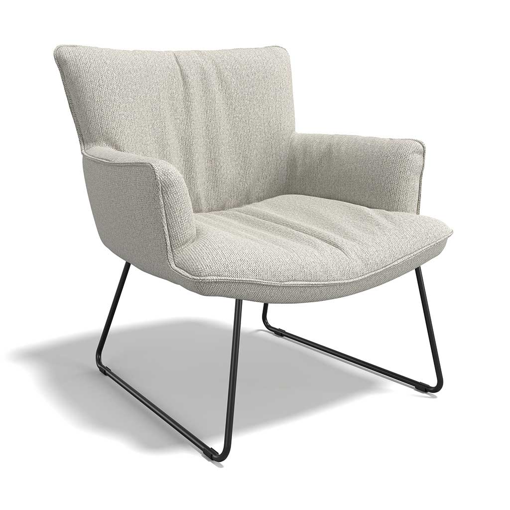 Lounge Chair Slide – Sleek Sled Base in Easy-Care Sneak Fabric